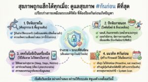 สุขภาพถูกแฮ็กได้ทุกเมื่อ: ดูแลสุขภาพ #กันก่อน ดีที่สุด