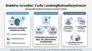 ฝึกสติผ่าน “ความเงียบ” 3 ระดับ | เทคนิคอยู่กับตัวเอง