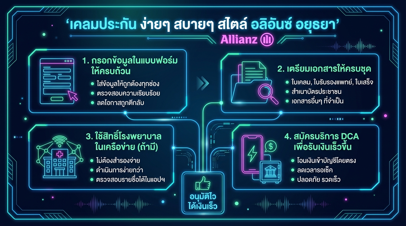 เคลมประกัน ง่ายๆ สบายๆ สไตล์ อลิอันซ์ อยุธยา: คู่มือฉบับสมบูรณ์