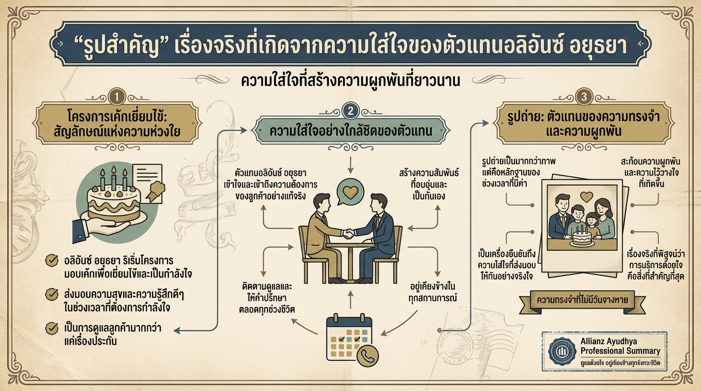 “รูปสำคัญ” เรื่องจริงจากใจตัวแทน อลิอันซ์ อยุธยา: ความใส่ใจที่มากกว่าประกัน