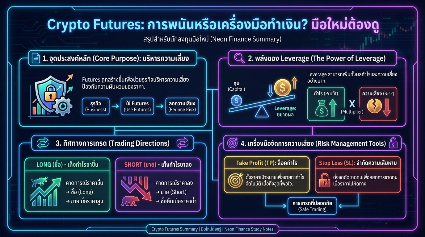 Crypto Futures: การพนันหรือเครื่องมือทำเงิน? คู่มือสำหรับมือใหม่