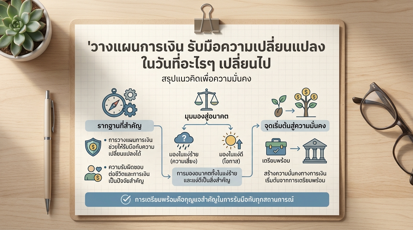 วางแผนการเงิน รับมือความเปลี่ยนแปลง ในวันที่อะไรๆ เปลี่ยนไป – You’re your Money Coach