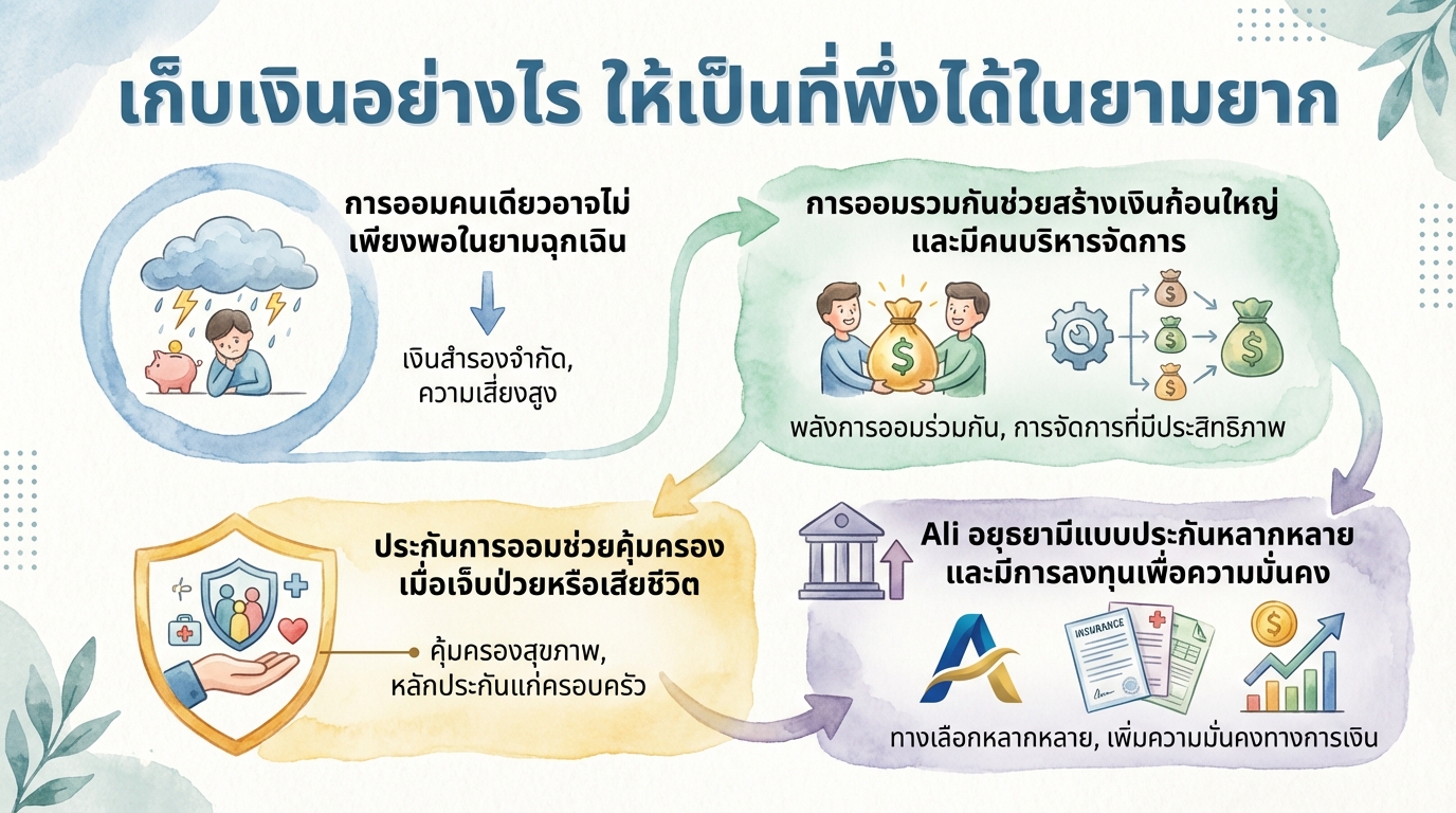 เก็บเงินอย่างไร ให้เป็นที่พึ่งได้ในยามยาก: แนวทางและทางเลือก