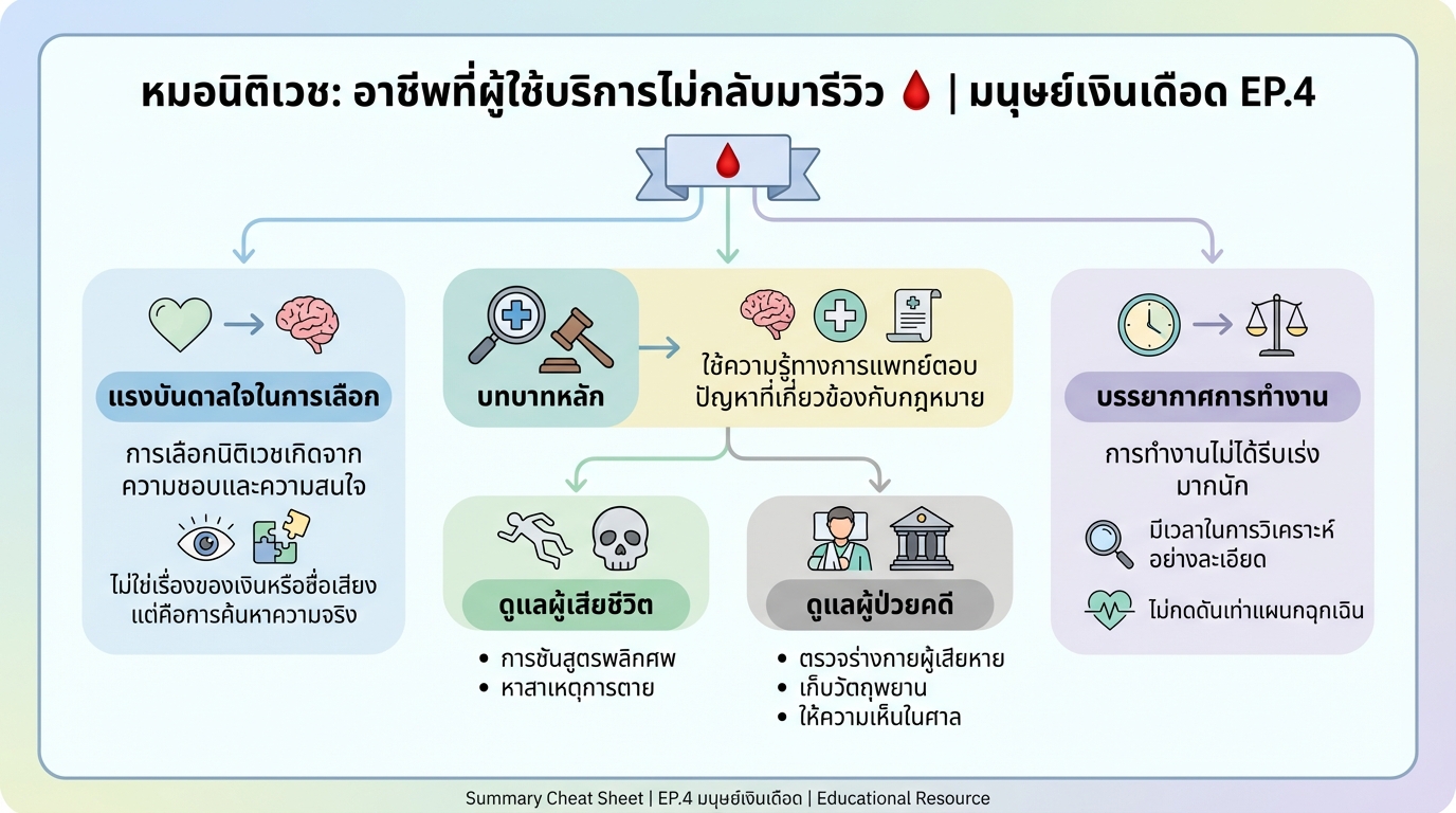 หมอนิติเวช: อาชีพที่ไขปริศนาความตาย | มนุษย์เงินเดือด EP.4