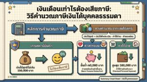 เงินเดือนเท่าไรต้องเสียภาษี: วิธีคำนวณภาษีเงินได้บุคคลธรรมดา