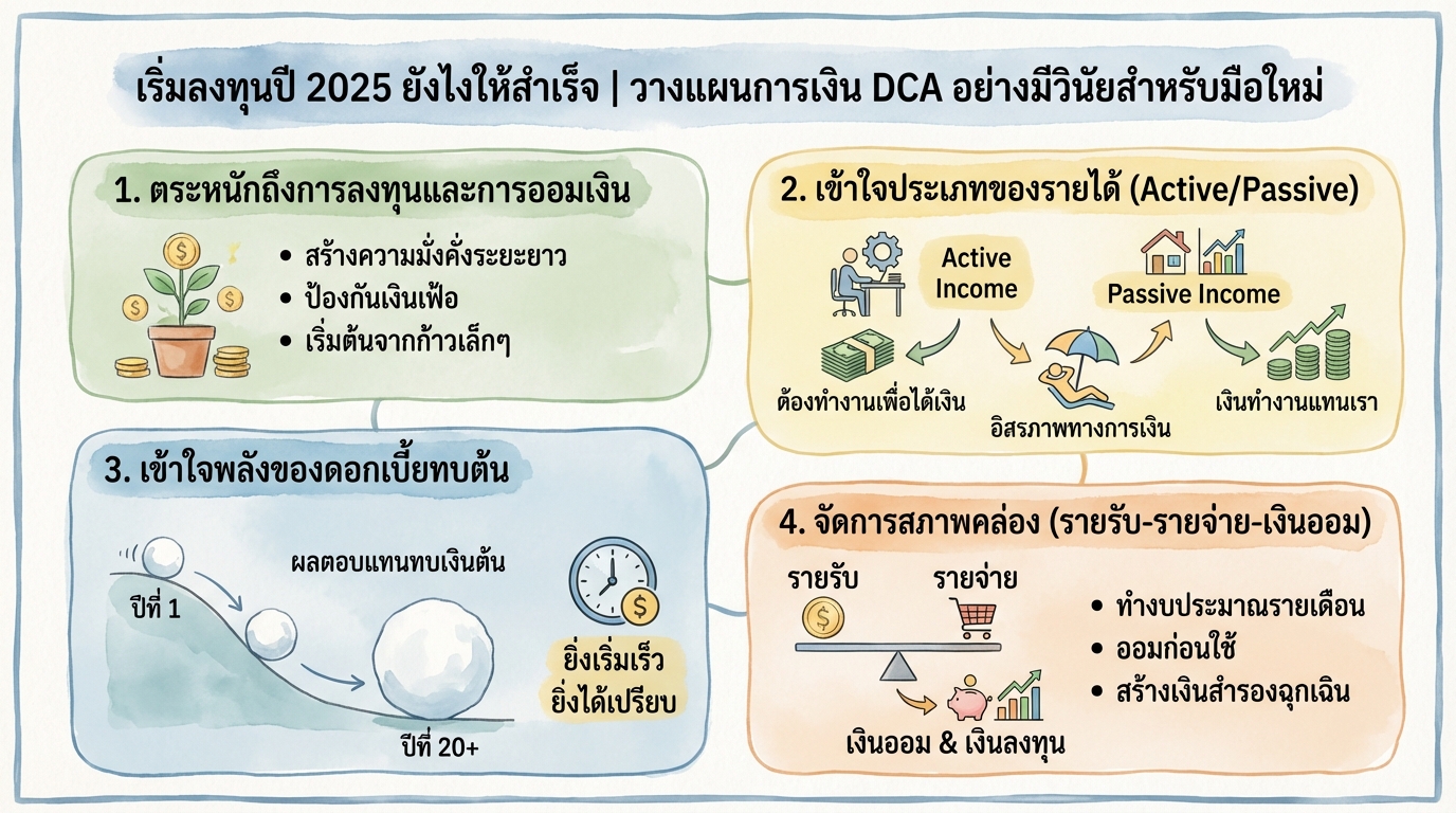 เริ่มลงทุนปี 2025: วางแผนการเงิน DCA สำหรับมือใหม่ให้สำเร็จ