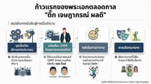 ก้าวแรกของพระเอกตลอดกาล “ติ๊ก เจษฎาภรณ์ ผลดี” กับเส้นทางที่ไม่สิ้นสุด