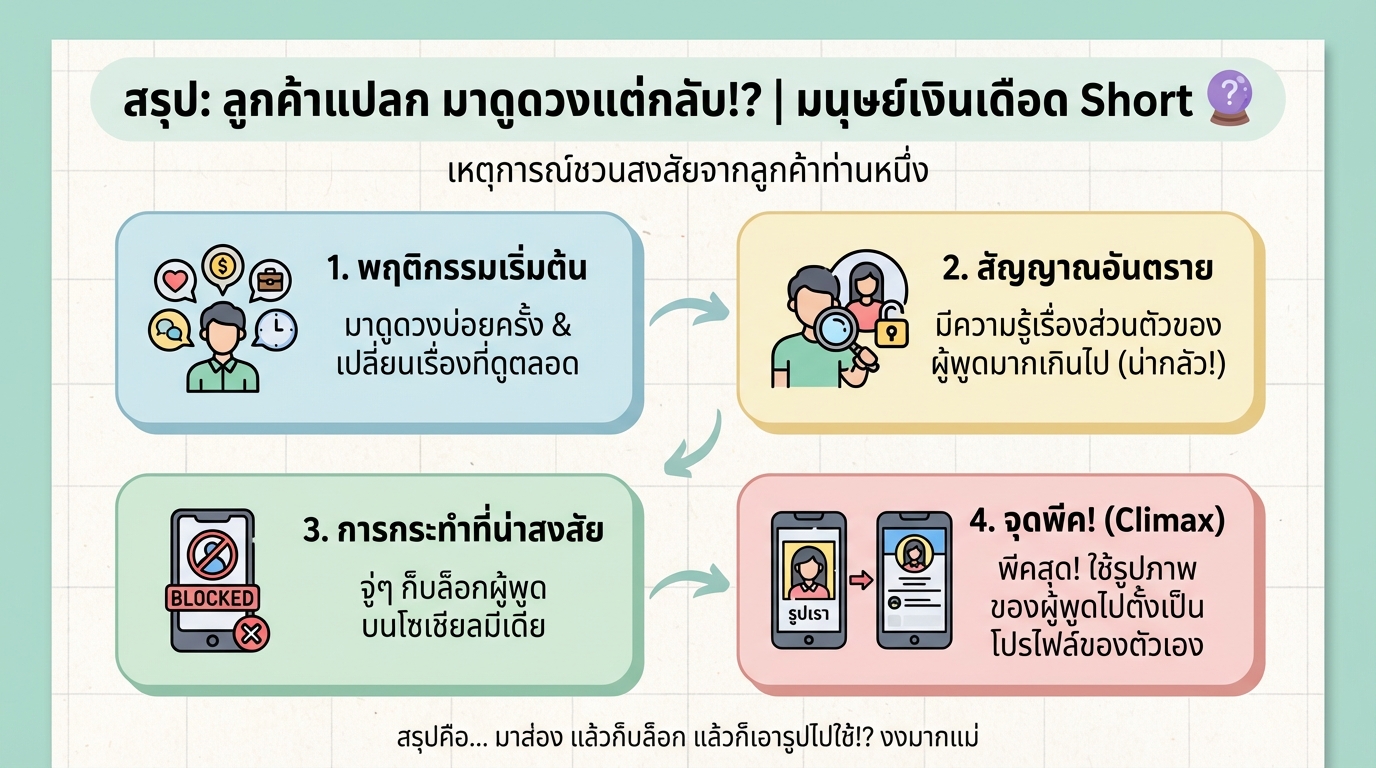 ลูกค้าแปลก มาดูดวงแต่กลับ!? | เรื่องราวจากมนุษย์เงินเดือด