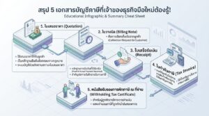 สรุป 5 เอกสารบัญชีภาษีที่เจ้าของธุรกิจมือใหม่ต้องรู้!