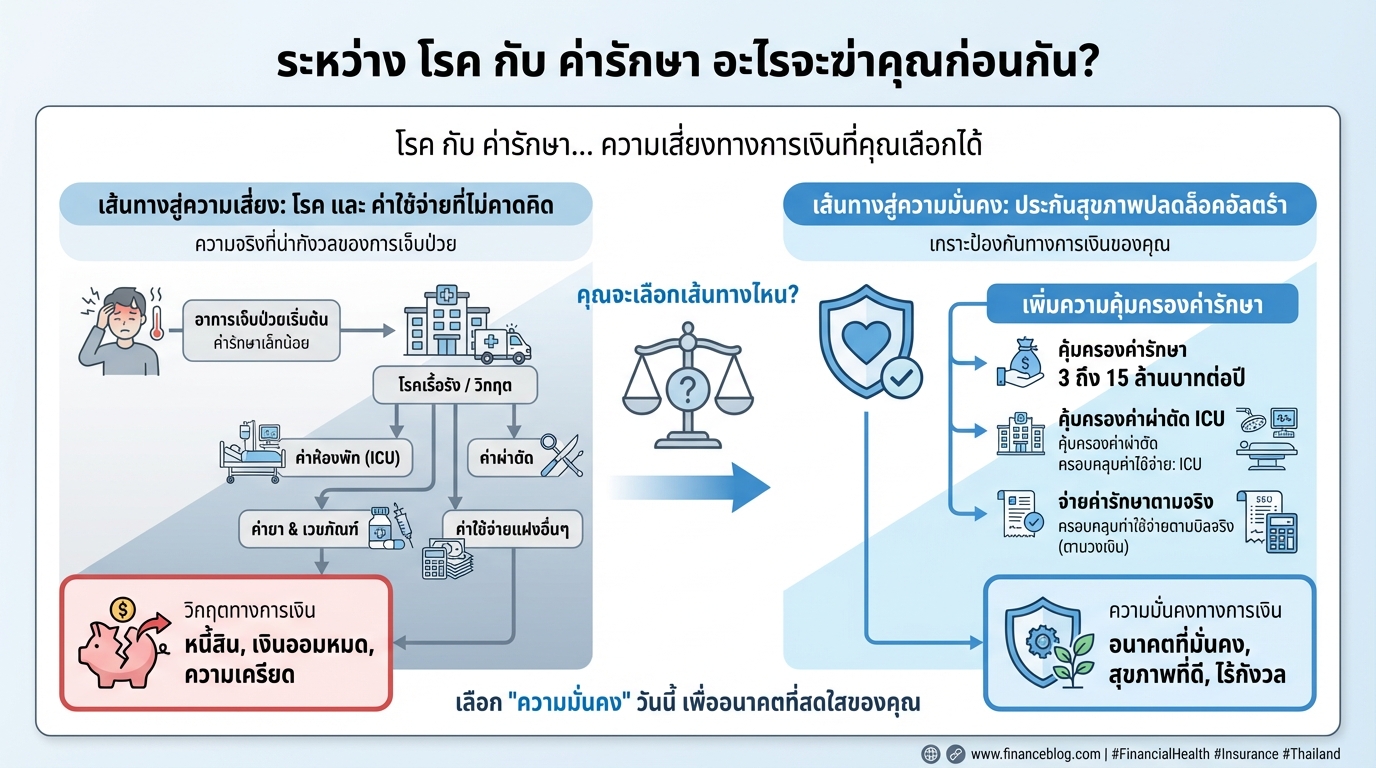 ระหว่าง โรค กับ ค่ารักษา อะไรจะฆ่าคุณก่อนกัน?