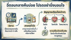 ฉี่ตอนกลางคืนบ่อย: สาเหตุ, โรคที่เกี่ยวข้อง และผลกระทบ