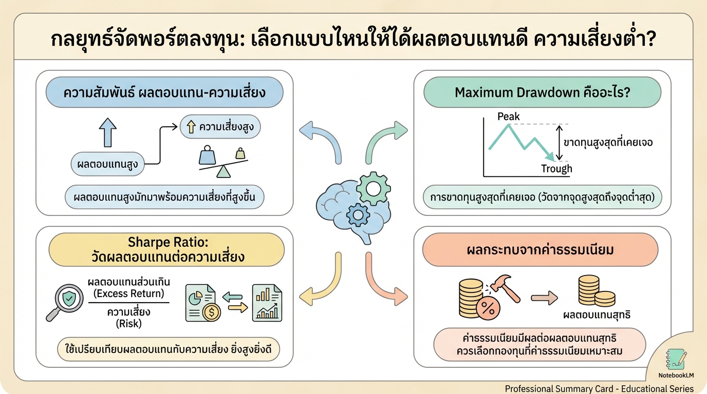 กลยุทธ์จัดพอร์ตลงทุน: เลือกแบบไหนให้ได้ผลตอบแทนดี ความเสี่ยงต่ำ?