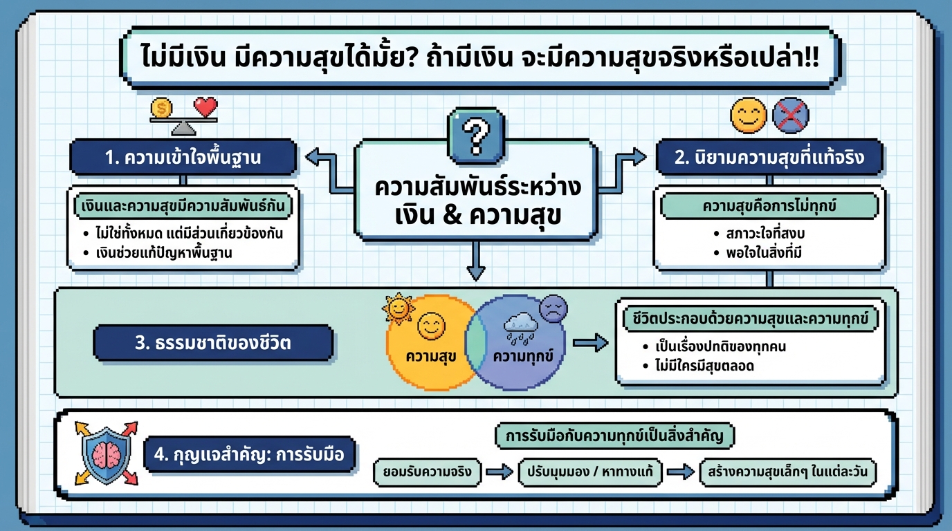 ไม่มีเงิน มีความสุขได้มั้ย? เงินและความสุขในมุมมอง Money Coach