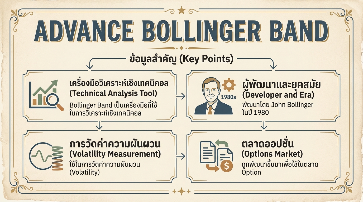 Advance Bollinger Band: เครื่องมือวิเคราะห์เชิงเทคนิคอลฉบับมืออาชีพ