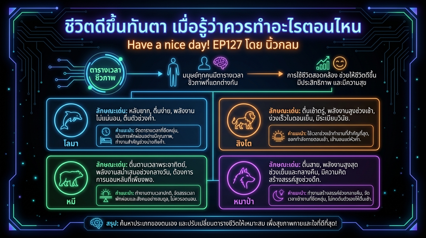 ชีวิตดีขึ้นทันตา เมื่อรู้ว่าควรทำอะไรตอนไหน | นิ้วกลม EP127