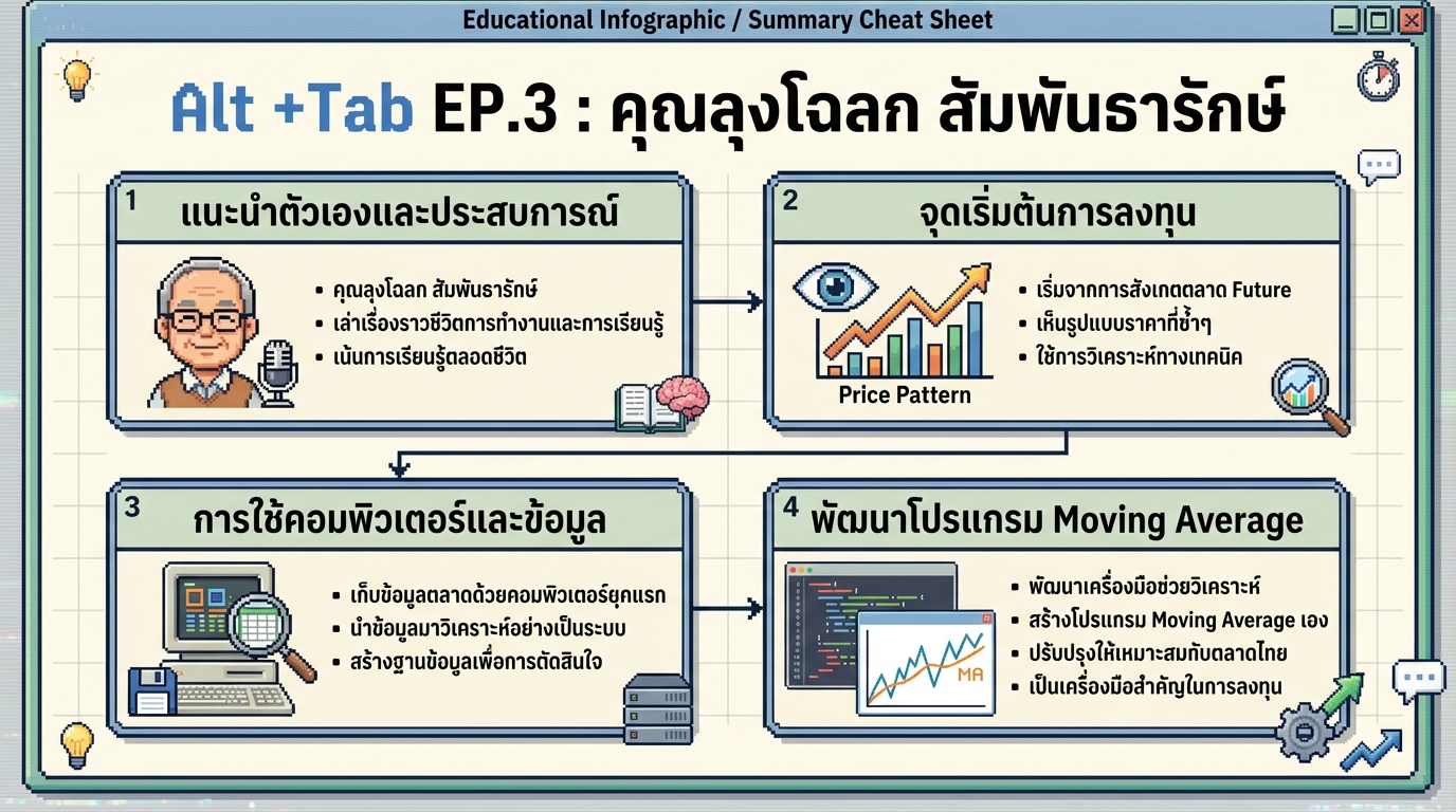 Alt +Tab EP.3 : คุณลุงโฉลก สัมพันธารักษ์ เจาะลึกเส้นทางชีวิตและการลงทุน