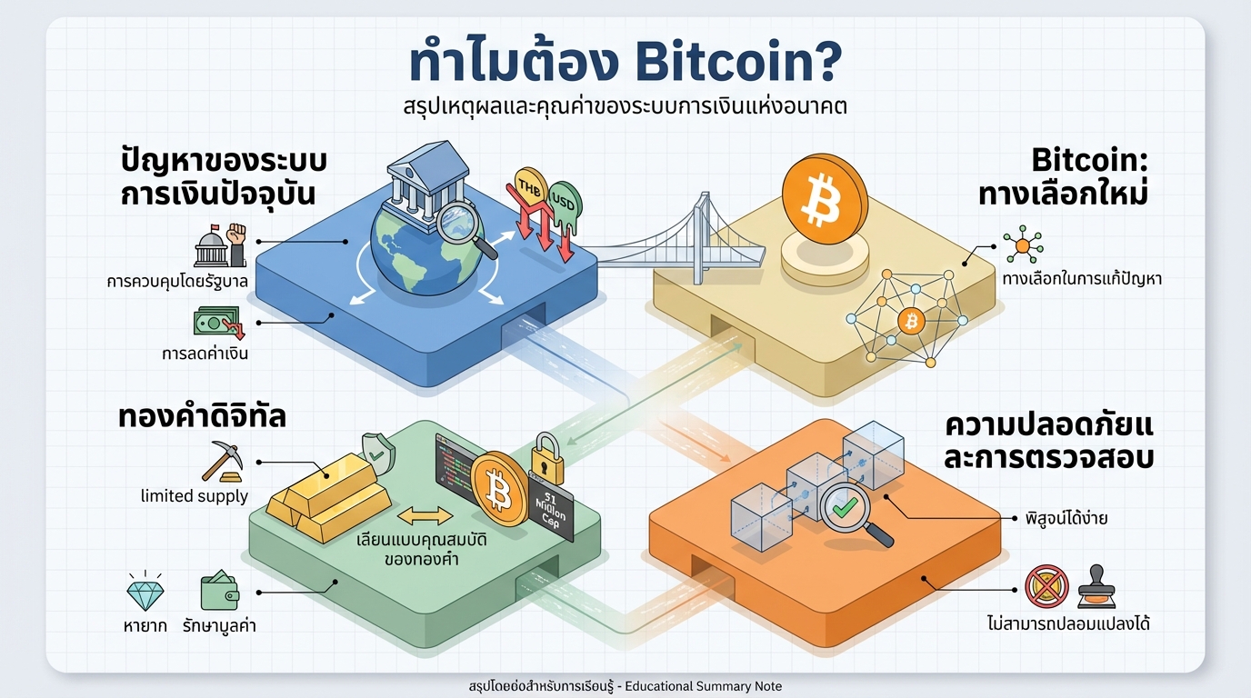 Bitcoin Talk #100: ทำไมต้อง Bitcoin? เจาะลึกมุมมองและปัญหาการเงิน