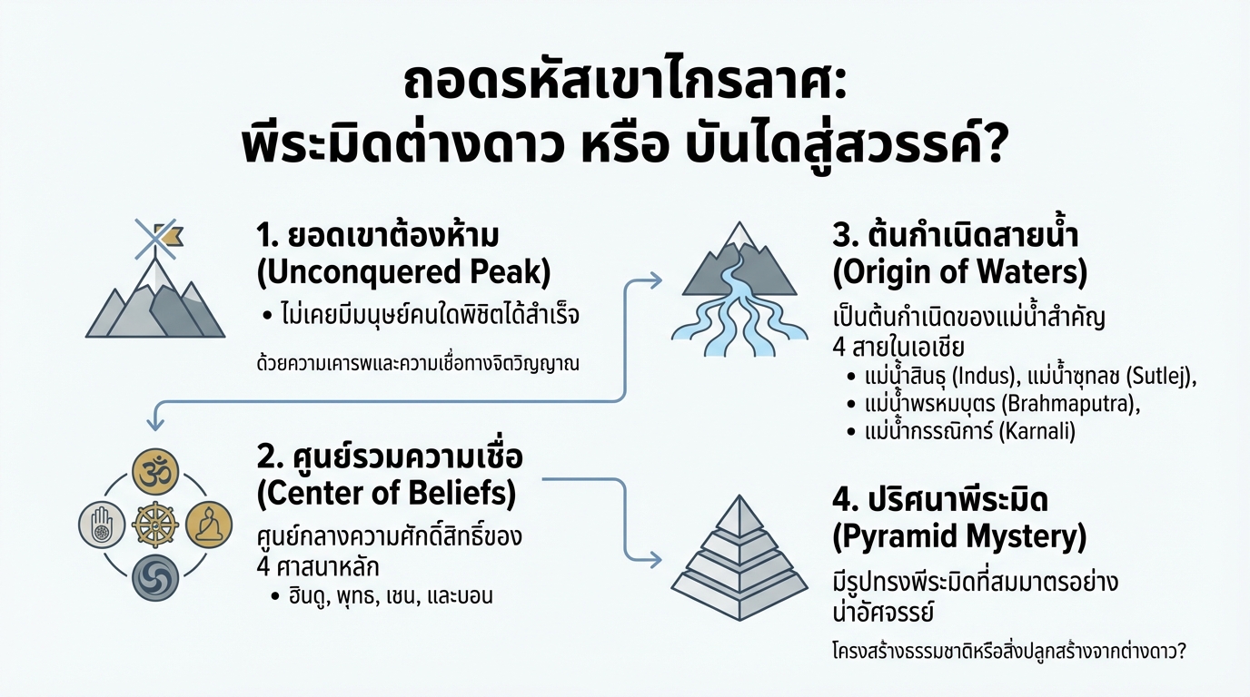 ถอดรหัสเขาไกรลาศ: พีระมิดต่างดาว หรือ บันไดสู่สวรรค์? I #นะโมพุทธายะ