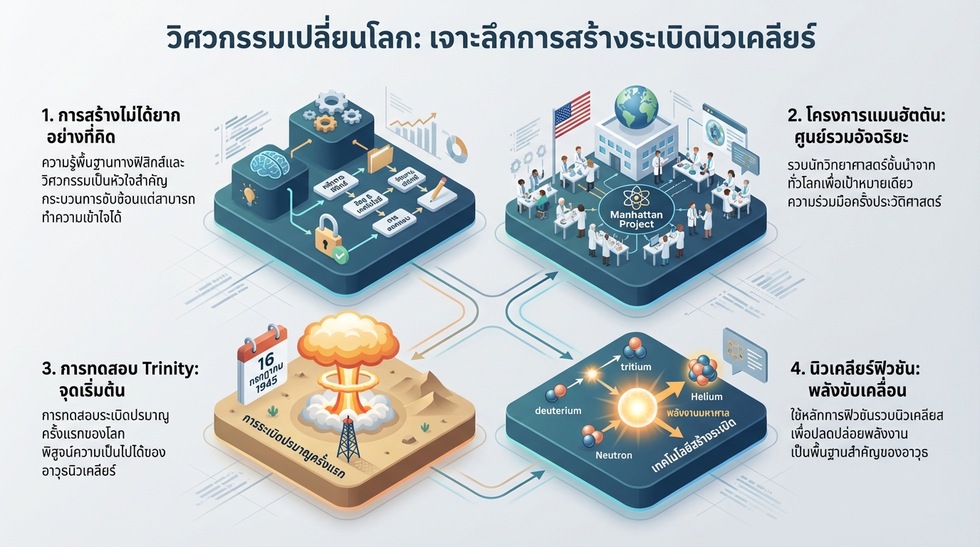 วิศวกรรมเปลี่ยนโลก: เจาะลึกการสร้างระเบิดนิวเคลียร์