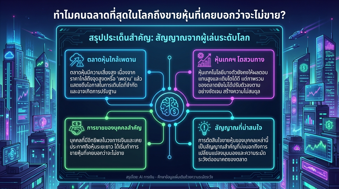 ทำไมคนฉลาดที่สุดในโลกถึงขายหุ้นที่เคยบอกว่าจะไม่ขาย?