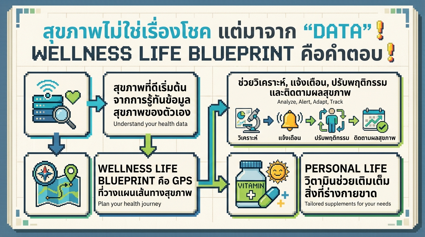 สุขภาพไม่ใช่เรื่องโชค: Wellness Life Blueprint เพื่อชีวิตที่ดีกว่า