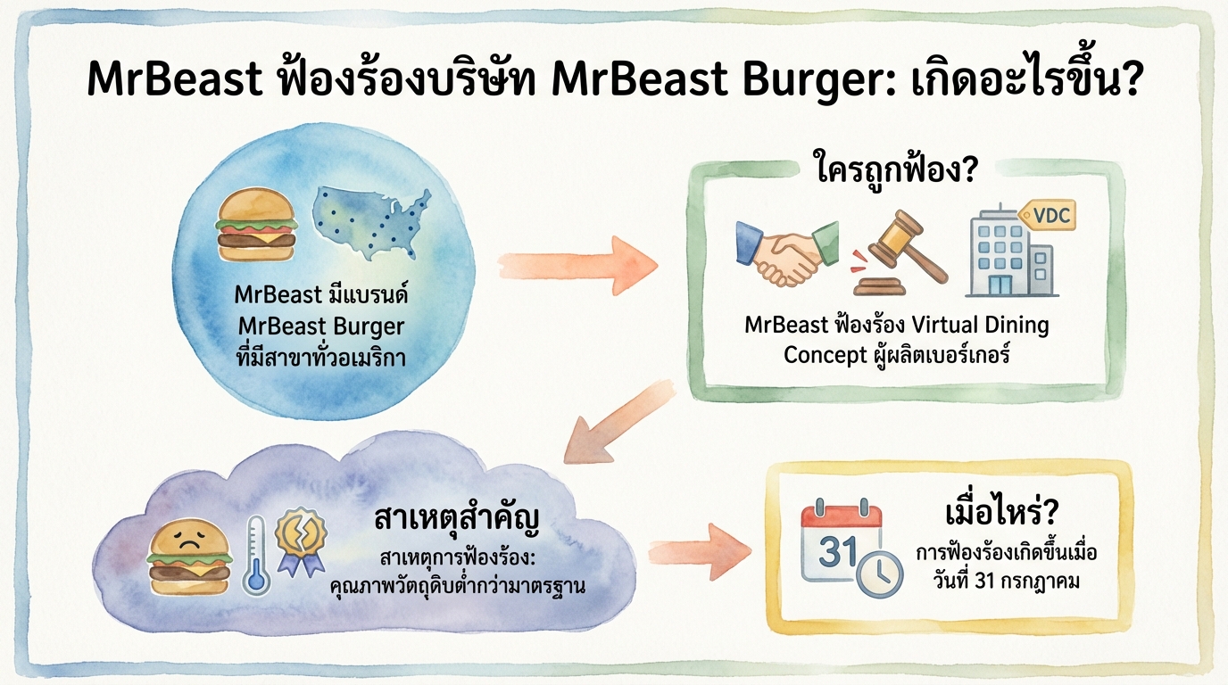 MrBeast ฟ้องร้อง MrBeast Burger: เกิดอะไรขึ้น? #thestandardwealth