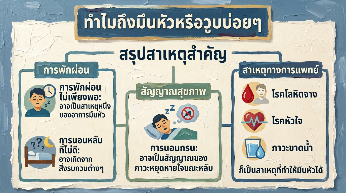 ทำไมถึงมึนหัวหรือวูบบ่อยๆ สาเหตุและวิธีรับมือ