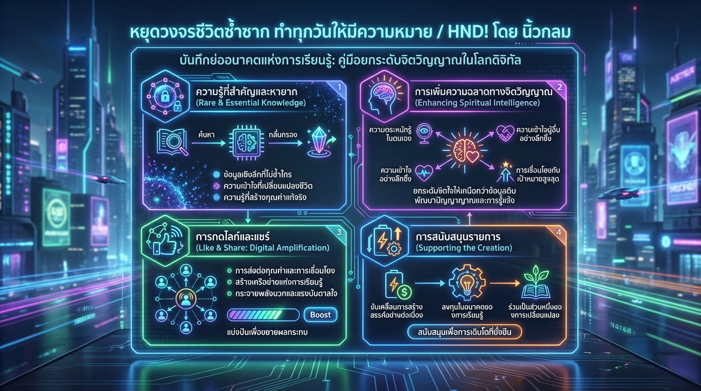 หยุดวงจรชีวิตซ้ำซาก ทำทุกวันให้มีความหมาย / HND! โดย นิ้วกลม