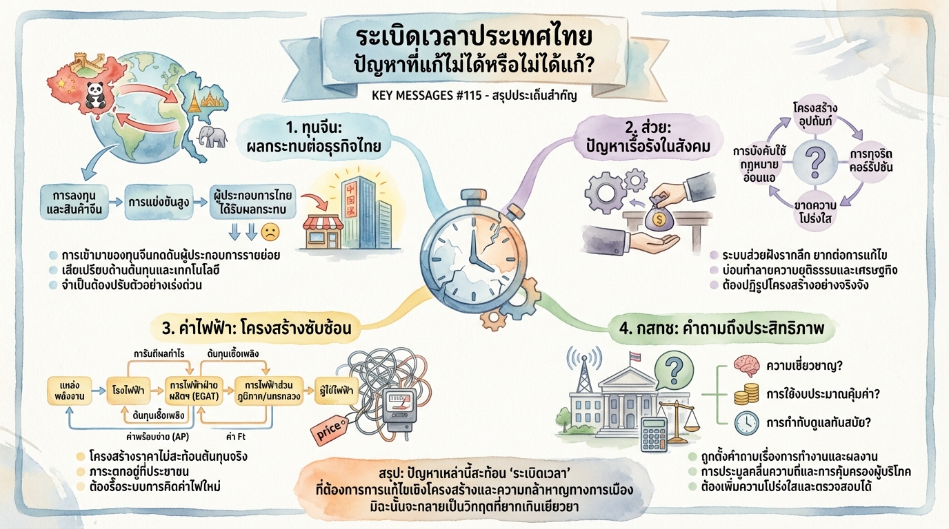 ระเบิดเวลาประเทศไทย: ทุนจีน, ส่วย, ค่าไฟ, กสทช. ปัญหาที่รอวันปะทุ