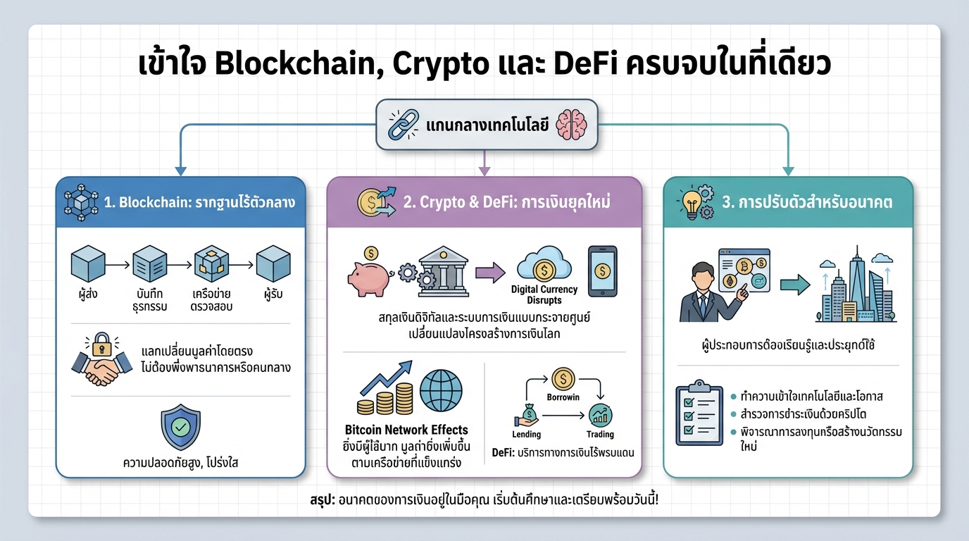 เข้าใจ Blockchain, Crypto และ DeFi ครบจบในที่เดียว