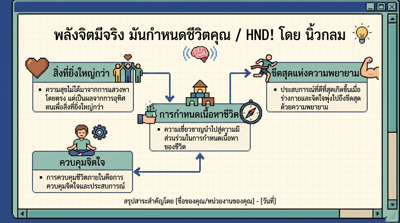 พลังจิตมีจริง มันกำหนดชีวิตคุณ / HND! โดย นิ้วกลม