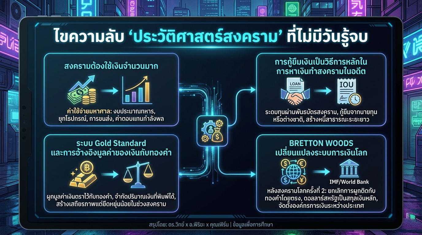 ไขความลับ “ประวัติศาสตร์สงคราม” ที่ไม่มีวันรู้จบ (ดร.วิทย์ x อ.พิริยะ x คุณเฟิร์น)