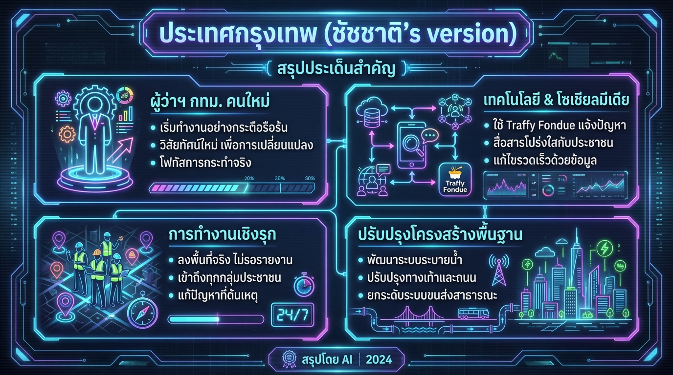 ประเทศกรุงเทพฯ ยุคชัชชาติ: การเปลี่ยนแปลงและความหวัง