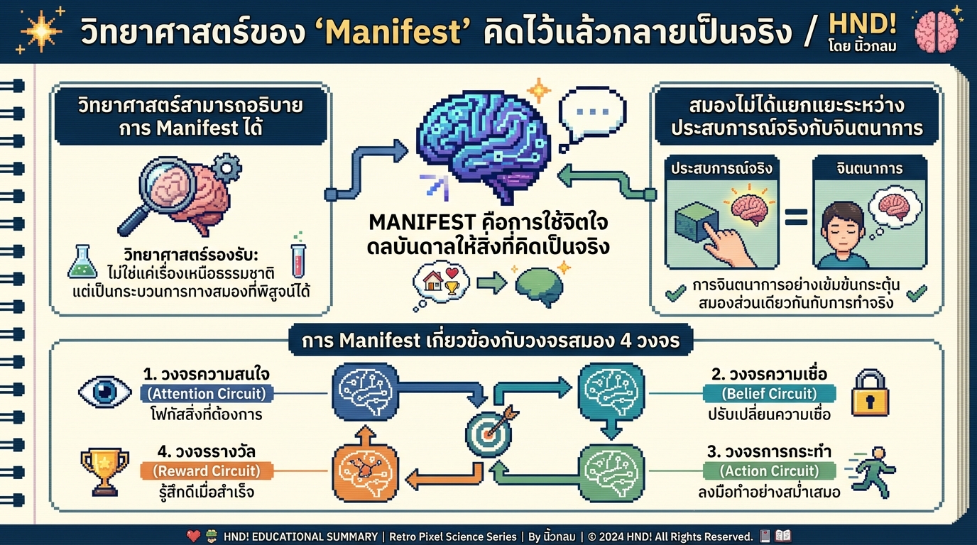 วิทยาศาสตร์ของ ‘Manifest’ คิดไว้แล้วกลายเป็นจริง / HND! โดย นิ้วกลม