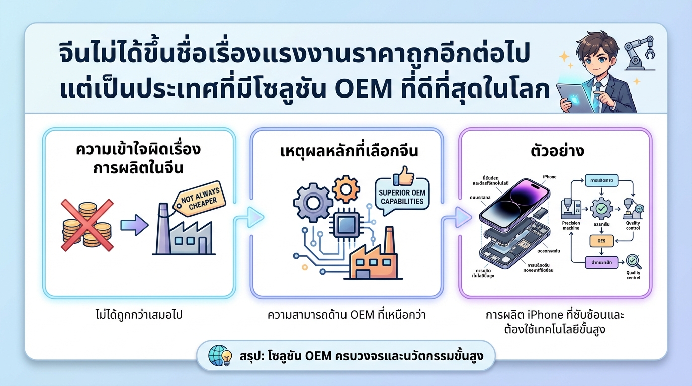 จีน: ไม่ได้ถูกสุด! แต่ OEM ที่ดีที่สุดในโลก