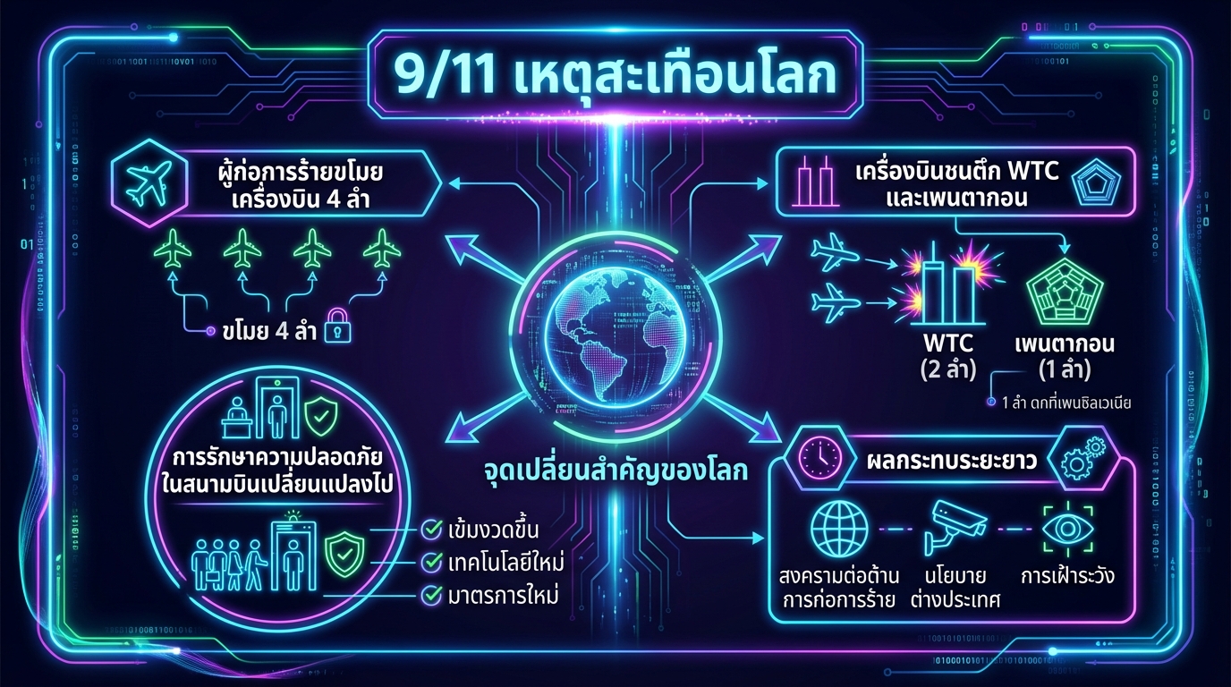 9/11 เหตุสะเทือนโลก: จุดเปลี่ยนสำคัญของประวัติศาสตร์