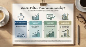 ฝากเงินที่ไหนดี? เปรียบเทียบผลตอบแทนแต่ละแบบ!