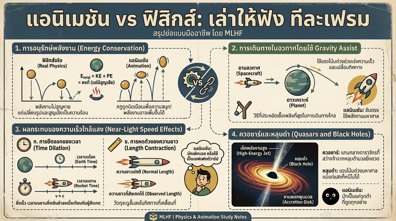 Animation vs Physics: เจาะลึกฟิสิกส์ในอนิเมชั่น | MLHF