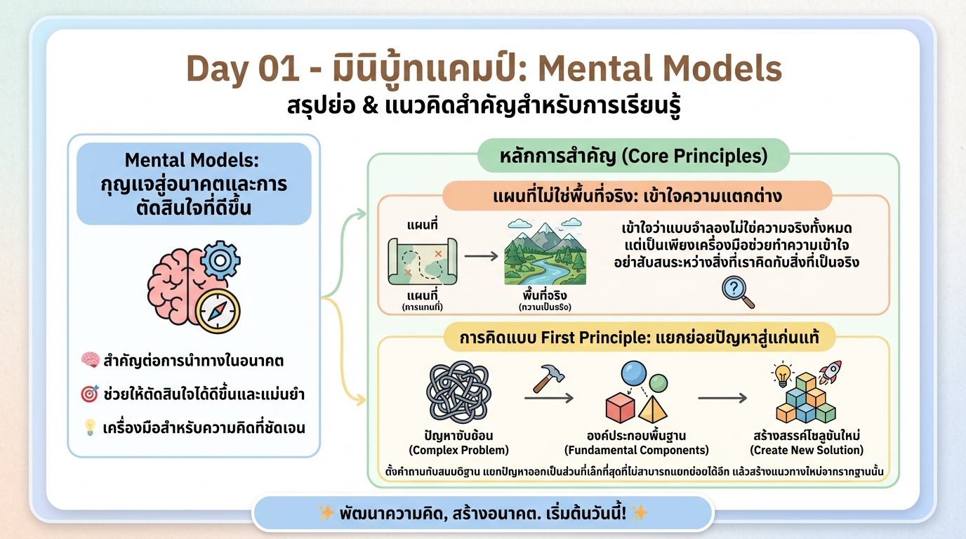 Day 01 – Mini Bootcamp Mental Models: เรียนรู้แนวคิดเพื่ออนาคต