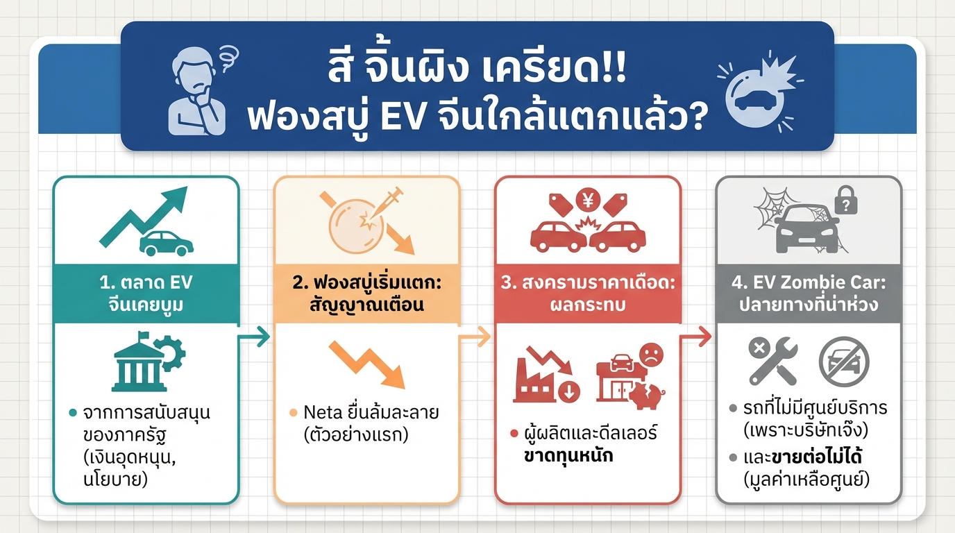สี จิ้นผิง เครียด! ฟองสบู่ EV จีนใกล้แตก? – Mr Messenger Talk