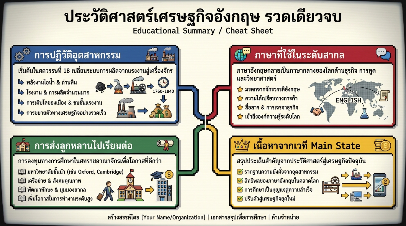 ประวัติศาสตร์ ​เศรษฐกิจ อังกฤษ รวดเดียวจบ | The Secret Sauce MEDLEY #64