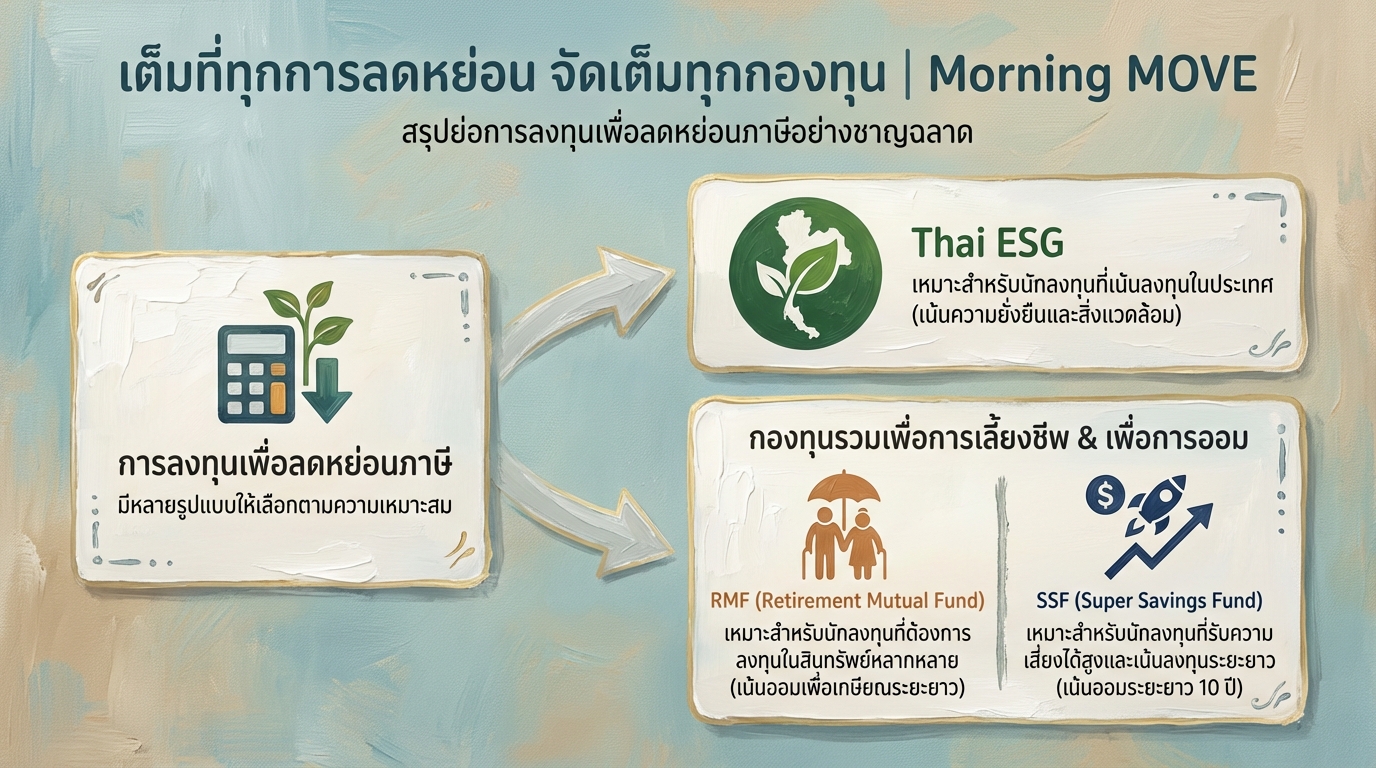 เต็มที่ทุกการลดหย่อน จัดเต็มทุกกองทุน | Morning MOVE