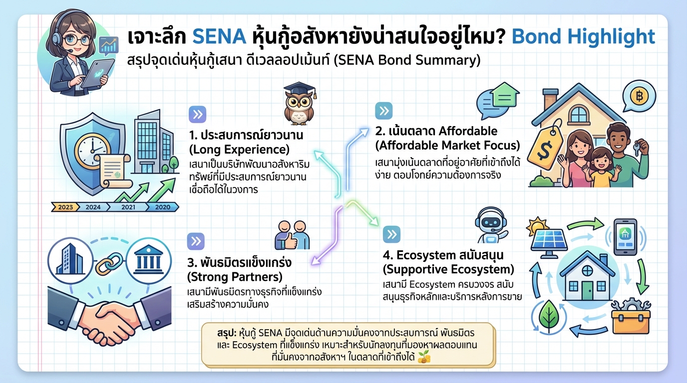 เจาะลึก SENA หุ้นกู้: อสังหายังน่าสนใจ? | ชมรมหุ้นกู้ (HL)