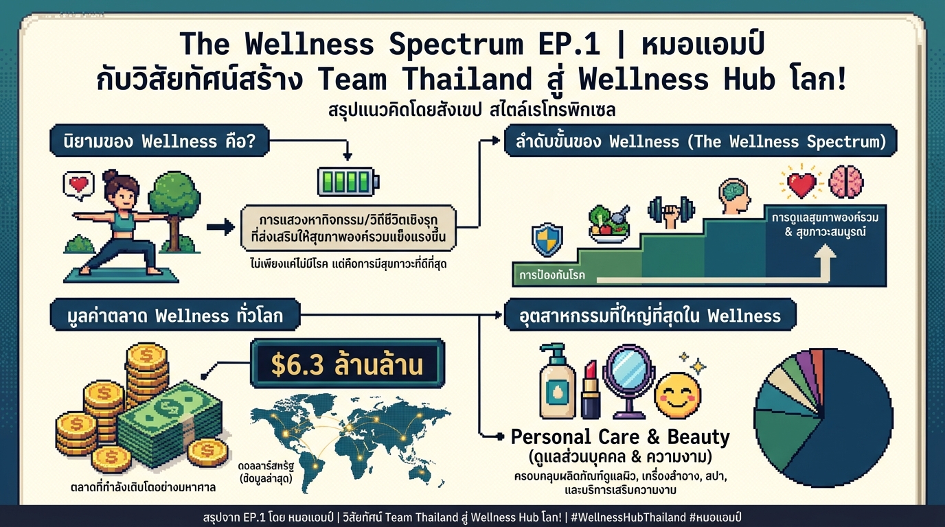 The Wellness Spectrum EP.1 | หมอแอมป์ กับวิสัยทัศน์ Wellness Hub โลก!