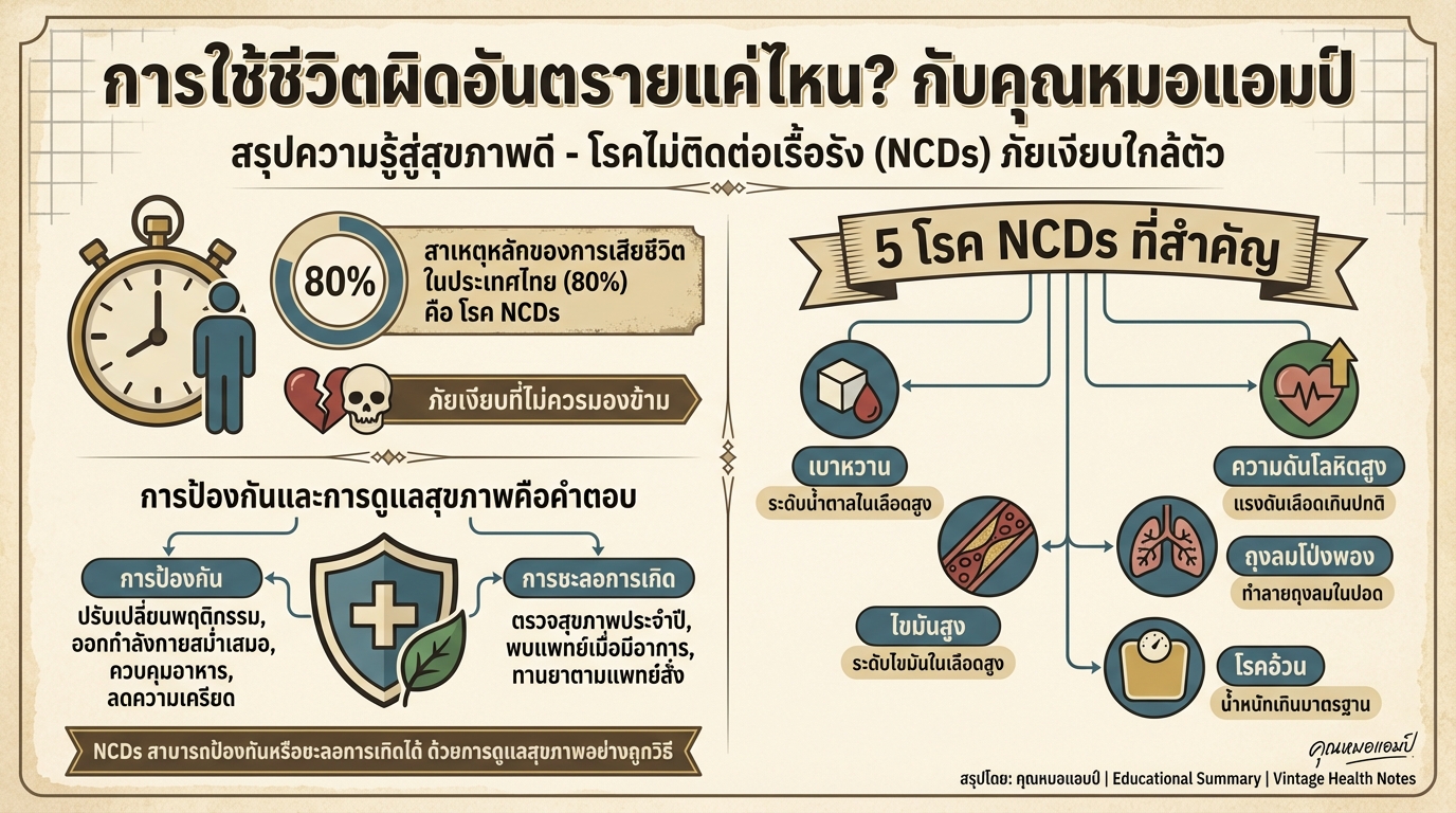 การใช้ชีวิตผิดอันตรายแค่ไหน? กับคุณหมอแอมป์ | การงง การเงิน