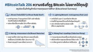 #BitcoinTalk 206 ความจริง Bitcoin ที่คุณอาจไม่เคยรู้!