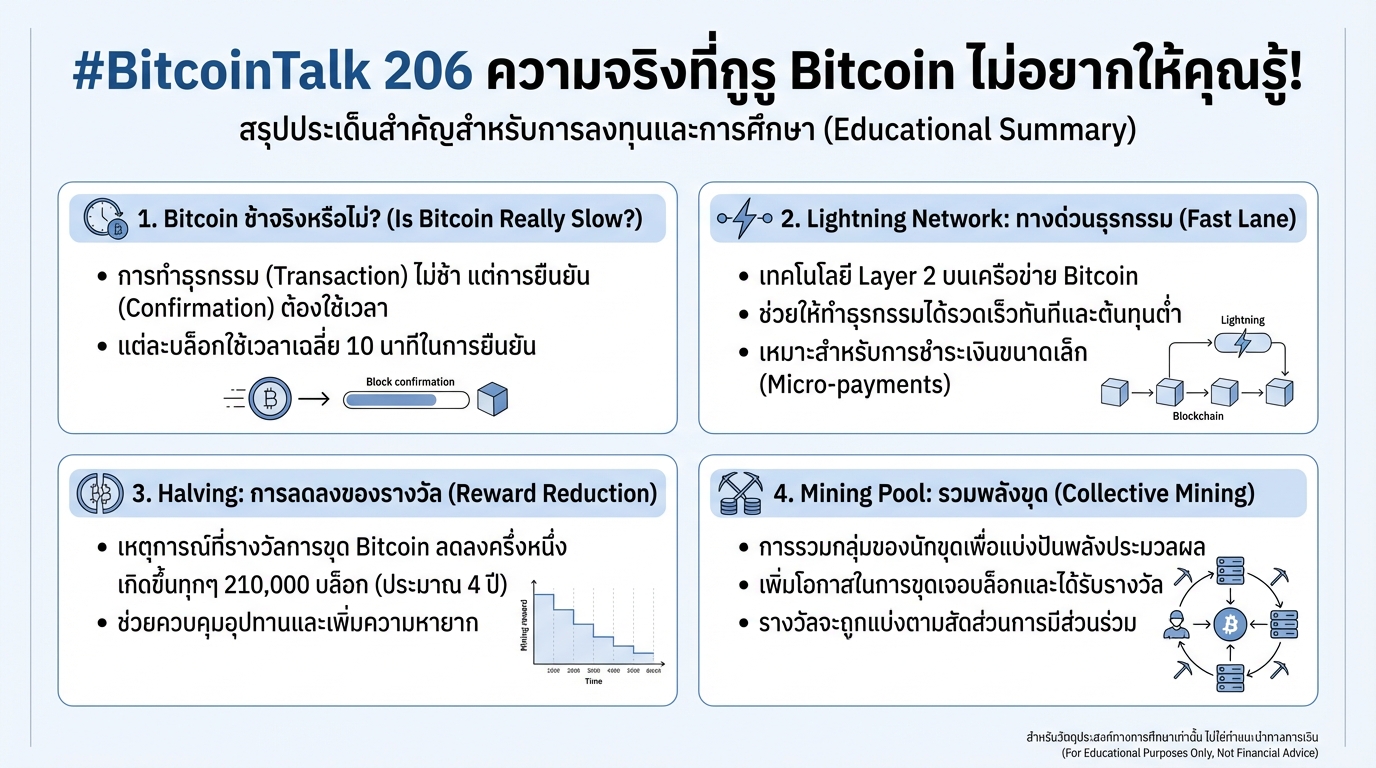 #BitcoinTalk 206 ความจริง Bitcoin ที่คุณอาจไม่เคยรู้!