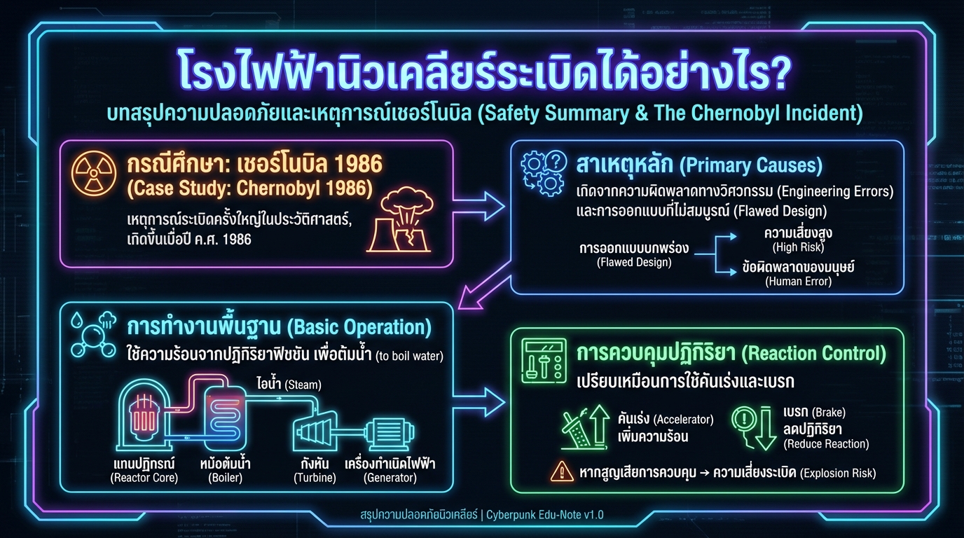 โรงไฟฟ้านิวเคลียร์ระเบิดได้อย่างไร? เจาะลึกเหตุการณ์เชอร์โนบิล