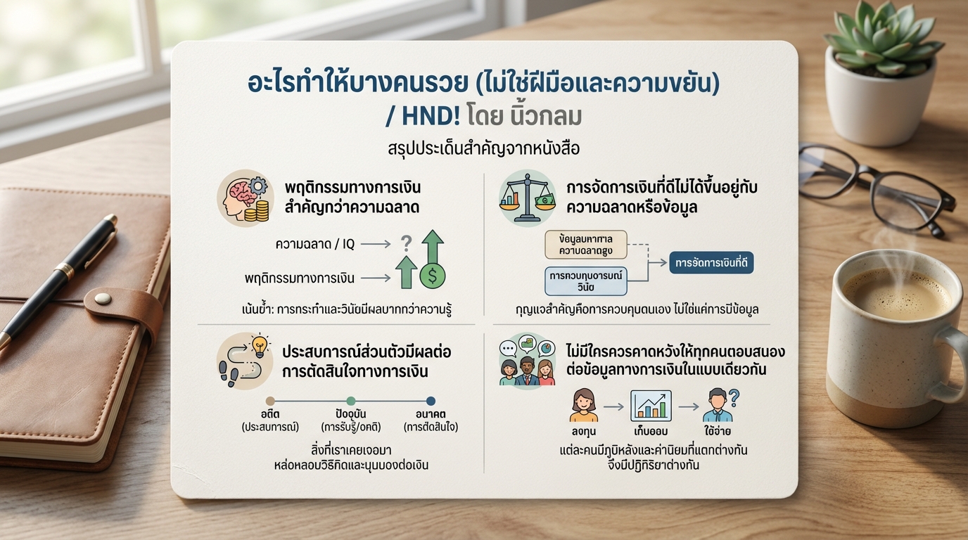 อะไรทำให้บางคนรวย (ไม่ใช่ฝีมือและความขยัน) / HND! โดย นิ้วกลม