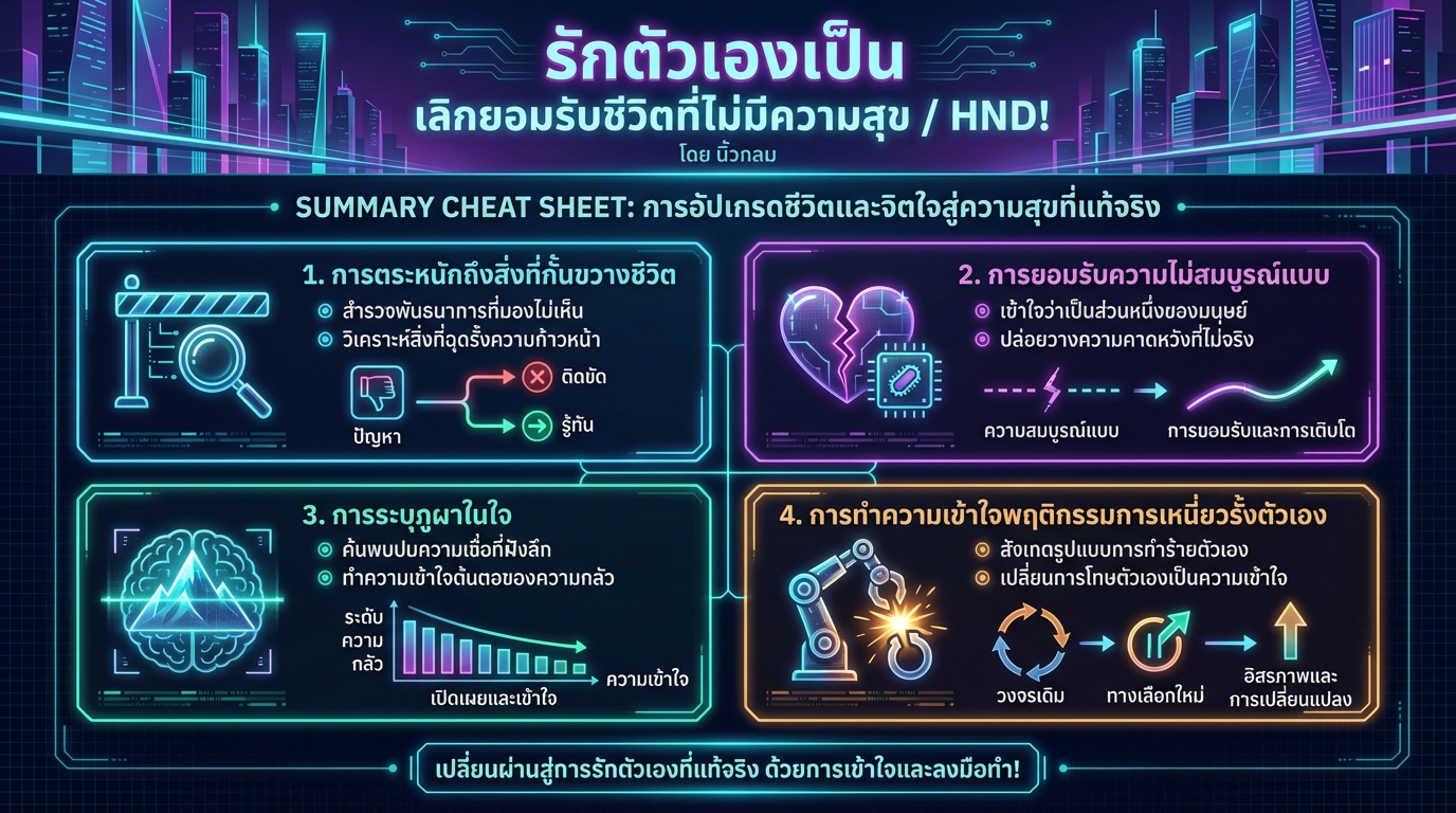 รักตัวเองเป็น เลิกยอมรับชีวิตที่ไม่มีความสุข / HND! โดย นิ้วกลม